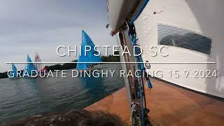 Chipstead SC Graduate dinghy racing 15 9 2024 [upl. by Netfa]