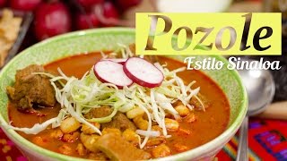 CÓMO HACER POZOLE ROJO ESTILO SINALOA 🍜🌶  Recién Cocinados [upl. by Filberto]