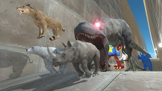 Horror Hallway Challenge  Escaping the Jaws of Monster  Animal Revolt Battle Simulator [upl. by Airakaz]