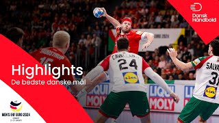 GOAL COMPILATION  The best danish goals at the preliminary round at EHF European Championship 2024 [upl. by Yahsan796]