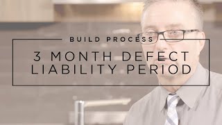 Three month defect liability period  GJ Gardner Homes Australia [upl. by Leahcimaj881]