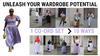 Unleash Your wardrobe Potential  1 CoOrd Set 10 Ways  CalyciousLoves [upl. by Nyleve662]