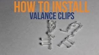 How To Install Valance Clips Faux Wood Blinds [upl. by Boykins285]