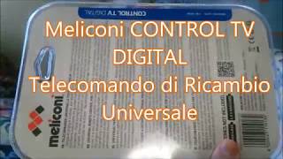 meliconi control tv digital istruzioni [upl. by Lyssa407]