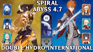 Navia Double Hydro amp Childe International Spiral Abyss 47 Genshin Impact 47 [upl. by Karita]