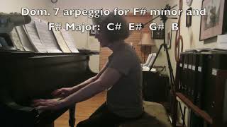 HD Piano Technique portion of lessons Scales arpeggios chords inversions and resolutions [upl. by Neeoma591]