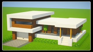 TUTO BELLE MAISON MODERNE FACILE A FAIRE  MINECRAFT [upl. by Mathews]