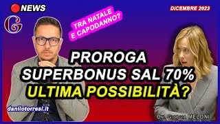 PROROGA SUPERBONUS 110 ultime notizie  la speranza per i condomini nel Decreto MILLEPROROGHE [upl. by Duwalt]