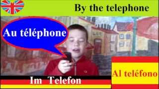 Apprendre à parler français anglais au téléphone  salutation présentation questions [upl. by Narcis202]