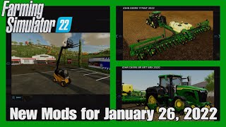 FS22 PS4PS5  New mods for January 26 2022 [upl. by Anikes]