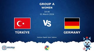 TURKIYE vs GERMANY  Futsal DEAFLYMPICS ERZURUM 2024  Women Group Stage [upl. by Knute1]