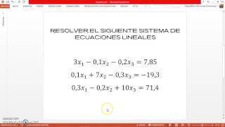 Solución de sistemas de ecuaciones lineales en EXCEL usando Gauss Seidel PARTE 1 [upl. by Dasa624]