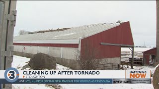 Stoughton declares state of emergency after tornado strong winds [upl. by Naamann]