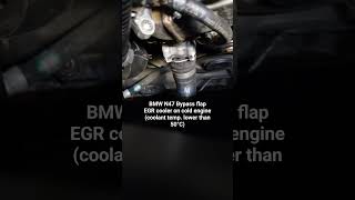 BMW N47 EGR cooler bypass flap working [upl. by Baruch]