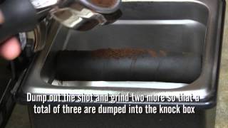 La Marzocco Swift Grinder Calibration [upl. by Ralfston]