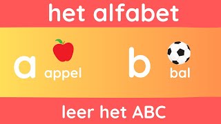 Leer het alfabet  het Nederlandse ABC met woorden  Dutch Alphabet [upl. by Yenahpets447]