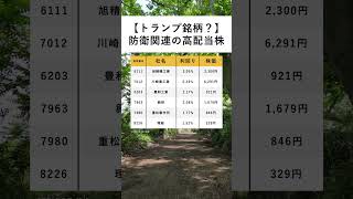 【トランプ銘柄？】新NISAで生涯売らない防衛関連の高配当株 nisa 投資 積立ニーサ 株式投資 株 高配当 NISA 資産運用 投資信託 etf ランキング [upl. by Budwig]