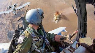 US A10 Pilots Extreme Techniques to Hit Target With Crazy Accuracy [upl. by Kunkle130]