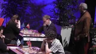 Judit Polgar breaking another gender barrier at EC 2011 [upl. by Irab606]