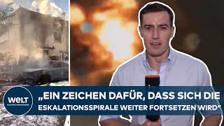 MILITÄRISCHE ESKALATION IN NAHOST Israel und Hisbollah liefern sich schwere Gefechte [upl. by Anifad279]