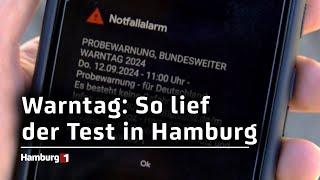 Bundesweiter Test der Warnsysteme In Hamburg wurde es am Donnerstag laut [upl. by Tnerual699]