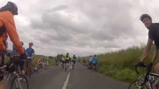 London to Brighton Bike Ride 2014 Ditchling Beacon Descent [upl. by Esined]