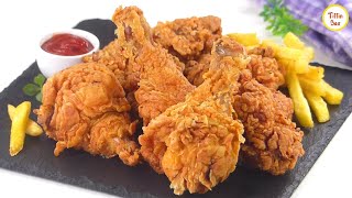 KFC style Fried Chicken Recipe by Tiffin Box  Kentucky Fried Chicken Spicy Crispy chicken fry [upl. by Darum]