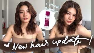 BYE FRIZZY BUHAGHAG Hair New Haircut Update  Vitress Review [upl. by Animas]