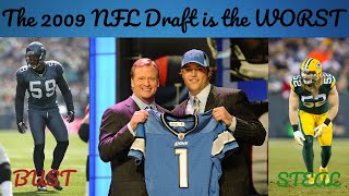 The 2009 NFL Draft is IMPRESSIVELY bad  Historic Draft Breakdown [upl. by Manley]