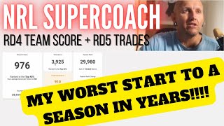 NRL SUPERCOACH  RD4 TEAM SCORE  TRADES [upl. by Anhaj]