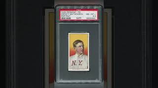 onlineshopping T206 Christy Mathewson HOF portrait piedmont Slabbed baseball cards [upl. by Enorel]