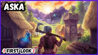 Build The Ultimate Settlement And Survive  Aska Gameplay  First Look [upl. by Nerac]