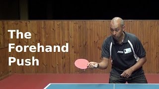 Forehand Push  Table Tennis  PingSkills [upl. by Drofnas391]