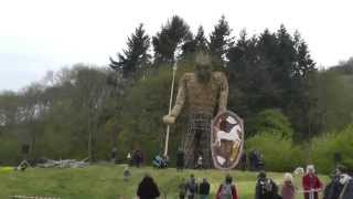 Beltane on Butser Hill burning the wickerman [upl. by Decca461]