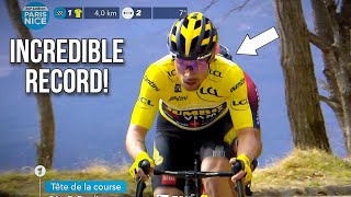 Primoz Roglic RECORD Performance on Col de Turini  Paris Nice 2022 Stage 7 [upl. by Bowrah]