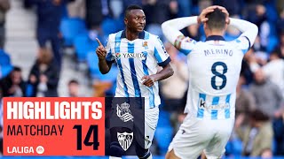 REAL SOCIEDAD  SEVILLA FC 2  1  RESUMEN  Golazo de Umar Sadiq y victoria de la Real Sociedad [upl. by Sankaran866]