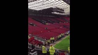 old trafford east stand E233 row 5 [upl. by Htnicayh]