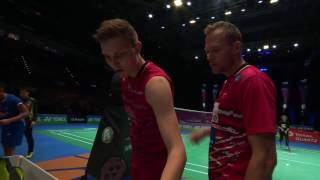 Yonex All England Open 2017  Badminton QF M5MS  Lin Dan vs Viktor Axelsen [upl. by Myron900]