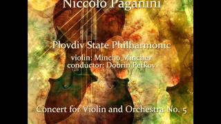 Niccolò Paganini Concert for Violin and Orchestra No 5 in A Minor [upl. by Nesyt]