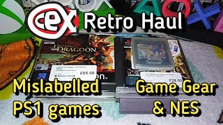 London CeX Retro Haul  PS1 grail NES and Game Gear [upl. by Yeo]