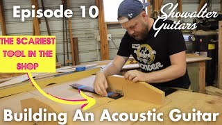 Building an Acoustic Guitar with showalterguitars5707 Episode 10 I FRET SLOTS [upl. by Oniratac]