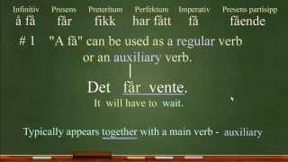 3 important things to know about the verb quotå fåquot  Norwegian Language [upl. by Orbadiah70]