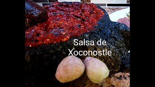 SALSA DE XOCONOSTLE🤗 SALSA 100 MEXICANAcomidamexicana recetas comida food recipe [upl. by Jenilee]