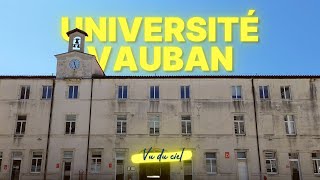 Le site Vauban de lUniversité de Nîmes vu du ciel [upl. by Ylrrad294]