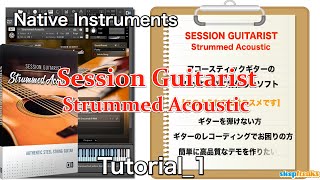 Native Instruments SESSION GUITARIST Strummed Acousticの使い方① 基本操作とパターン切り替え（Sleepfreaks DTMスクール） [upl. by Noeht]