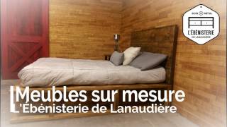 Meuble sur mesure meuble bois métal  LÉbénisterie de Lanaudière [upl. by Rector]