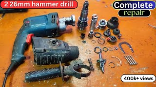 how to repair hammer drill machine  26mm hammer drill machine repair  rotary hammer drill repair [upl. by Earehs679]