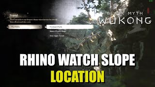 Rhino Watch Slope Location Black Myth Wukong [upl. by Buford]