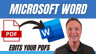 How to Convert then Edit Your PDFs in Microsoft Word [upl. by Nalat]