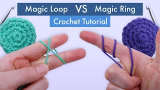 How to Crochet the Best Magic Loop and Magic Ring aka Magic Circle  Easy Beginner Tutorial [upl. by Cila]